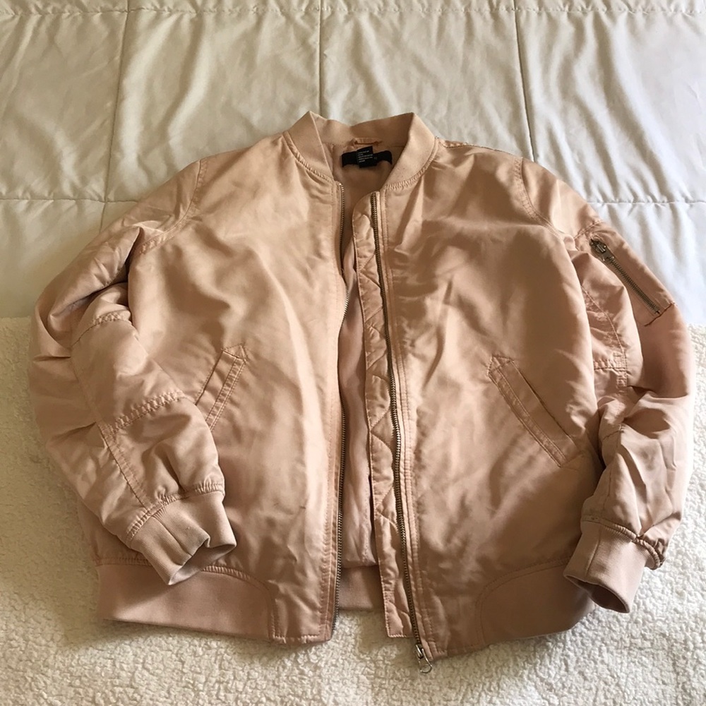 Light pink bomber jacket